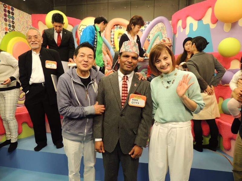 テレビ番組の収録で
